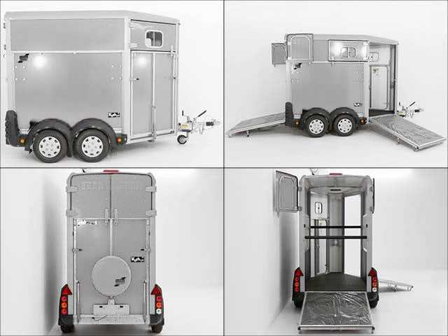 Ifor Williams Pferdeanhänger HB403|1,5er| Silber-Neu