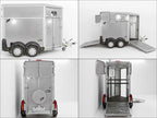 Ifor Williams Pferdeanhänger HB403|1,5er| Silber-Neu
