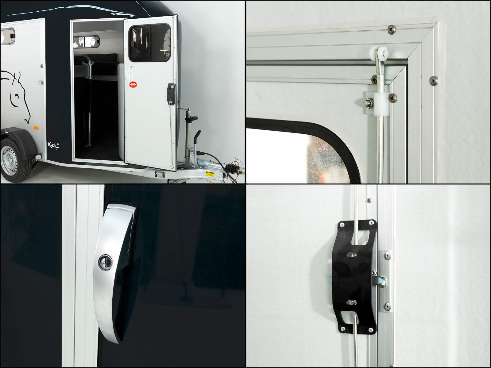 Cheval Liberte Pferdeanhänger GOLD 3 | Premium Pullman 2 | Sattelkammer | schwarz-Neu