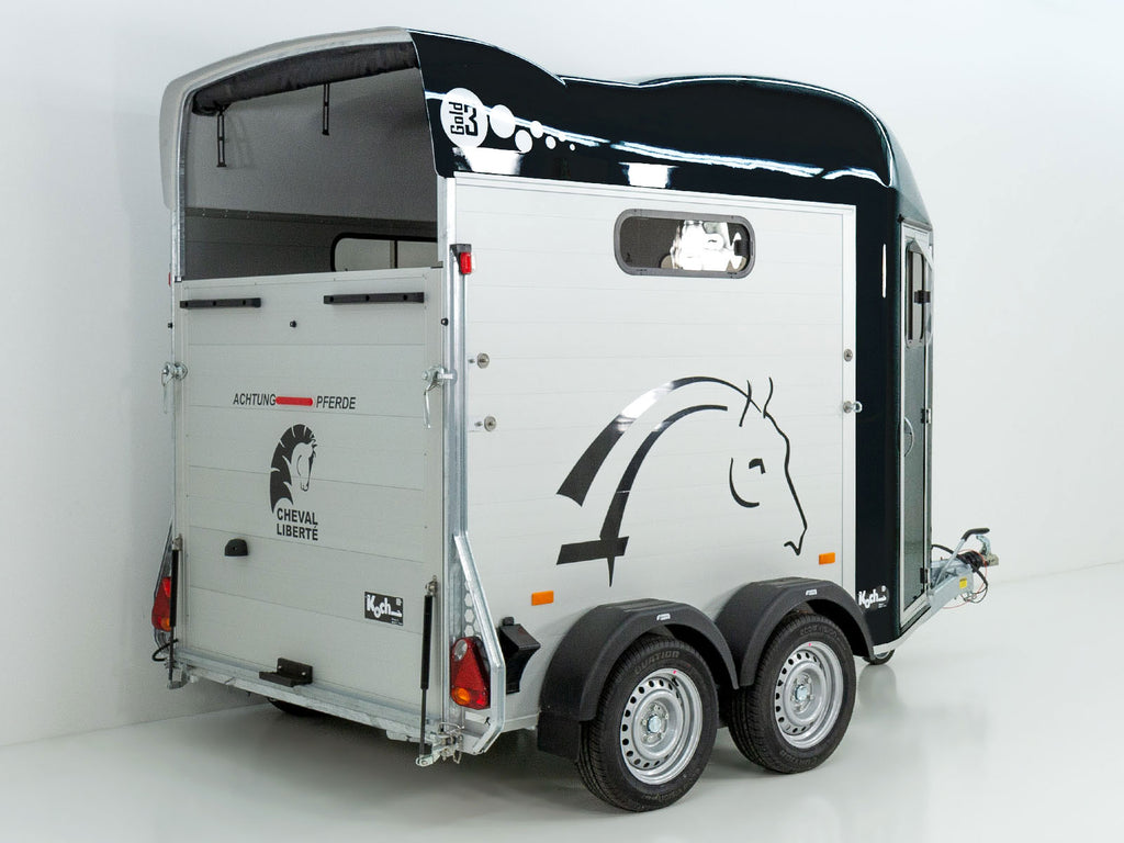 Cheval Liberte Pferdeanhänger GOLD 3 | Premium Pullman 2 | Sattelkammer | schwarz-Neu