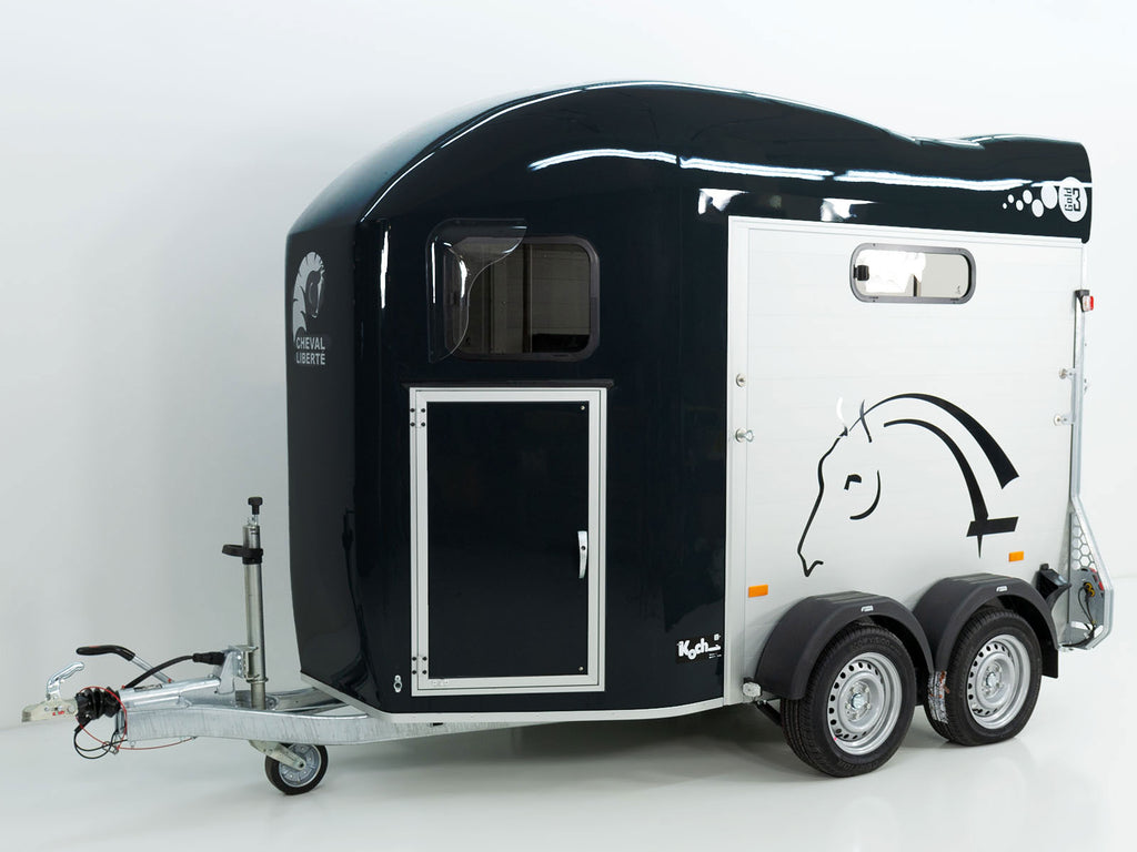 Cheval Liberte Pferdeanhänger GOLD 3 | Premium Pullman 2 | Sattelkammer | schwarz-Neu