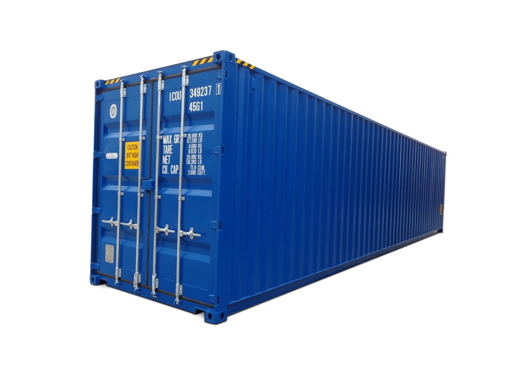 40 Fuß High-Cube-Doppeltürcontainer