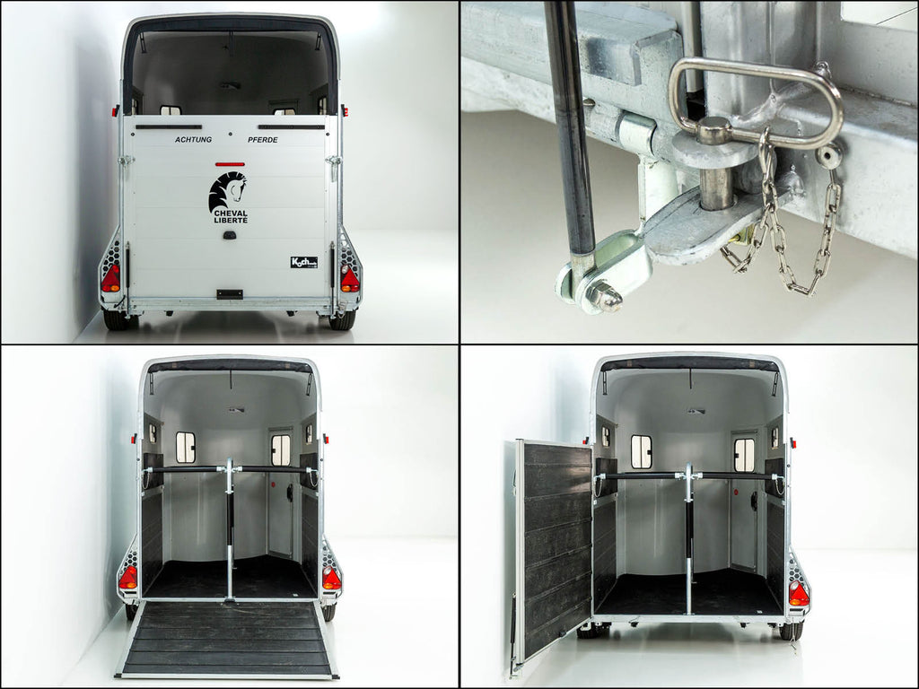 Cheval Liberte Pferdeanhänger GOLD 3 | Premium | Pullman 2 | Sattelkammer | blau-Neu
