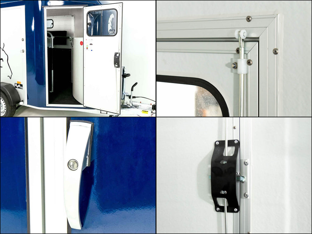 Cheval Liberte Pferdeanhänger GOLD 3 | Premium | Pullman 2 | Sattelkammer | blau-Neu