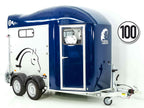 Cheval Liberte Pferdeanhänger GOLD 3 | Premium | Pullman 2 | Sattelkammer | blau-Neu