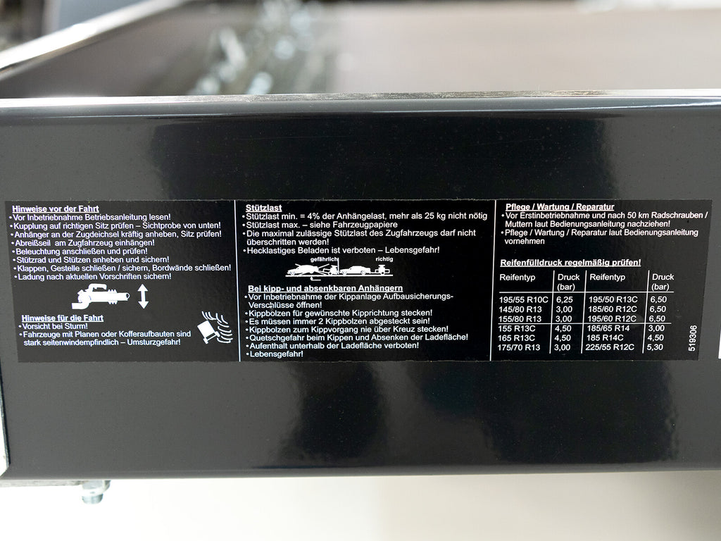 Unsinn Absenkanhänger AS 1531 180x315cm 1,5t-Neu