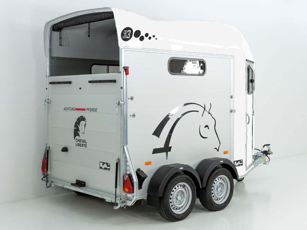 Cheval Liberte Pferdeanhänger GOLD 3 | Premium | Pullman 2 | Sattelkammer | weiß-Neu