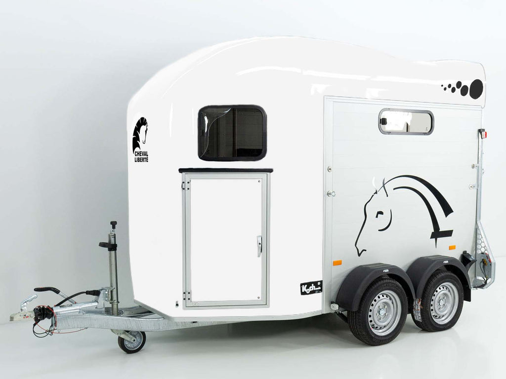Cheval Liberte Pferdeanhänger GOLD 3 | Premium | Pullman 2 | Sattelkammer | weiß-Neu
