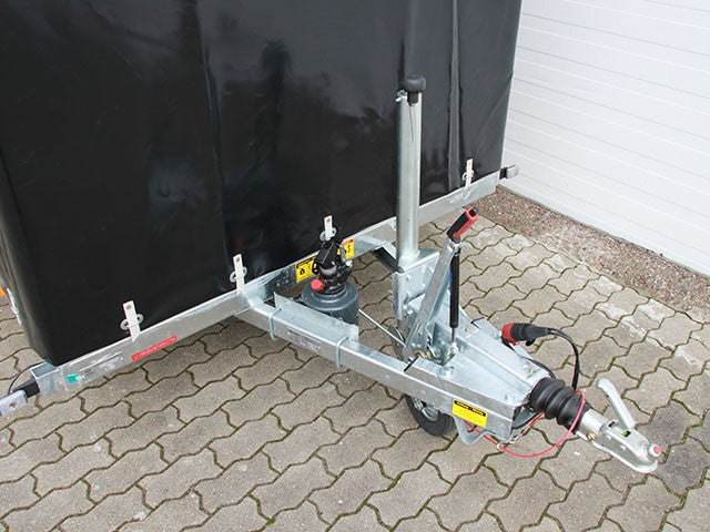 Vezeko Absenkanhänger 162x272x155 1,3t Hochplane Schwarz-Neu