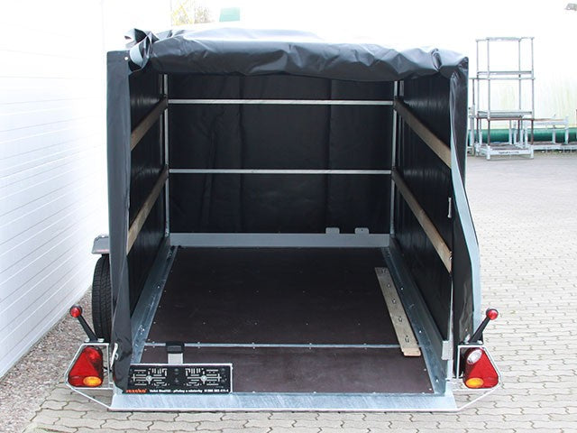 Vezeko Absenkanhänger 162x272x155 1,3t Hochplane Schwarz-Neu