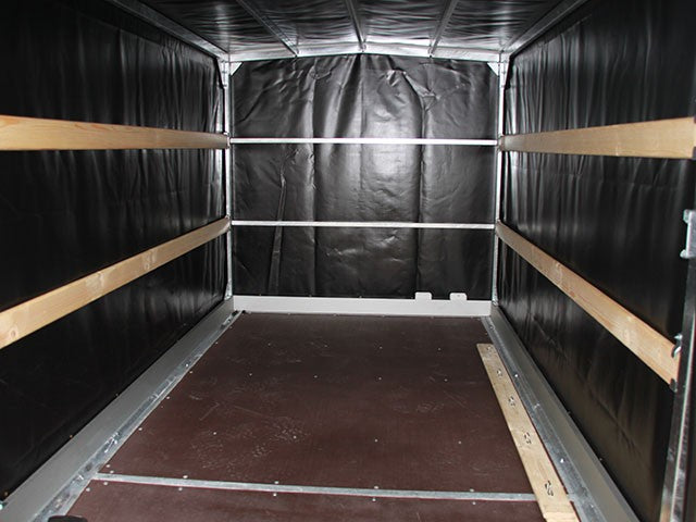 Vezeko Absenkanhänger 162x272x155 1,3t Hochplane Schwarz-Neu