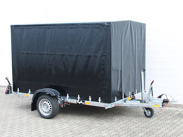 Vezeko Absenkanhänger 162x272x155 1,3t Hochplane Schwarz-Neu