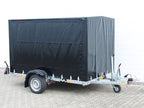 Vezeko Absenkanhänger 162x272x155 1,3t Hochplane Schwarz-Neu