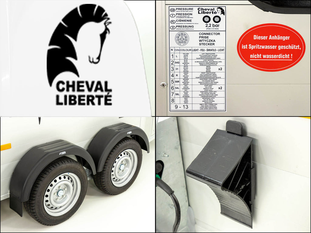 Cheval Liberte Pferdeanhänger Touring One 1,5er | Pullman-Fahrwerk | Frontausstieg