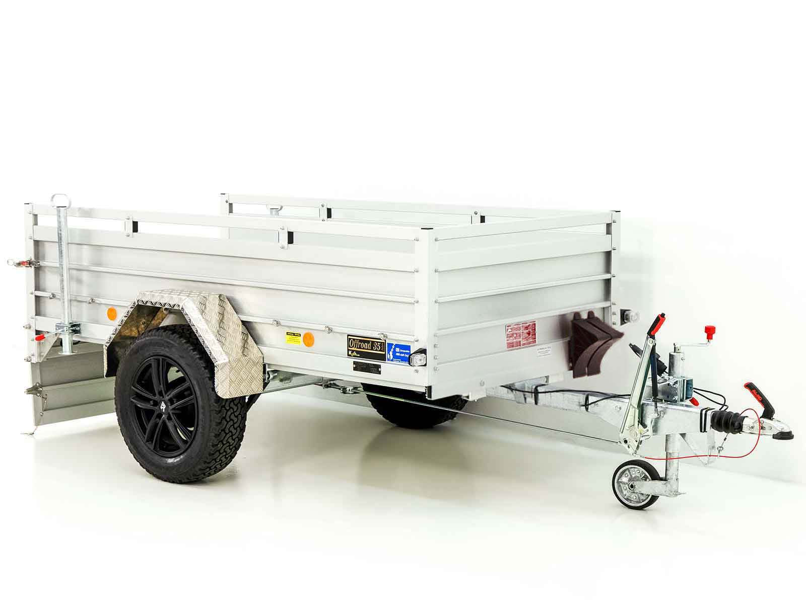 Anhänger „CROSSLINE“ 125×250 cm 1300 kg | Höhe 60 cm | Aluboden | Typ 4.13-Neu