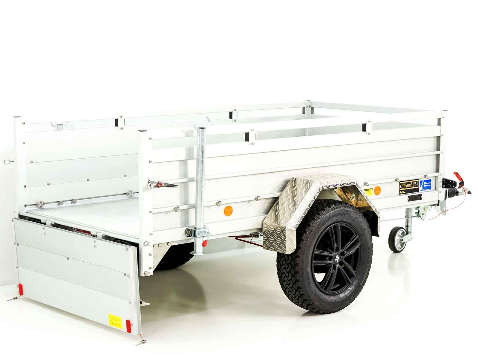 Anhänger „CROSSLINE“ 125×250 cm 1300 kg | Höhe 60 cm | Aluboden | Typ 4.13-Neu