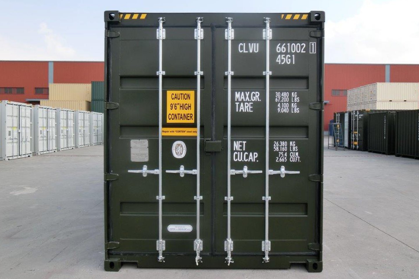 40 Fuß High-Cube-Doppeltürcontainer