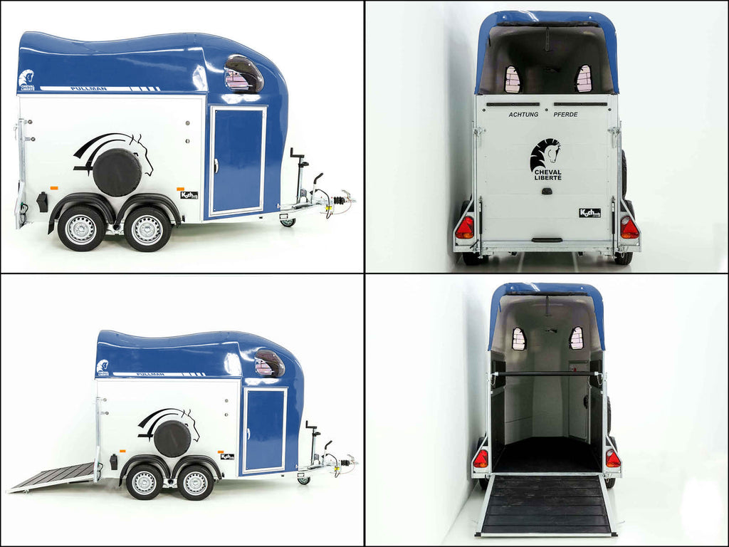 Cheval Liberte Pferdeanhänger GOLD One 1,5er | Pullman-Fahrwerk | blau-Neu