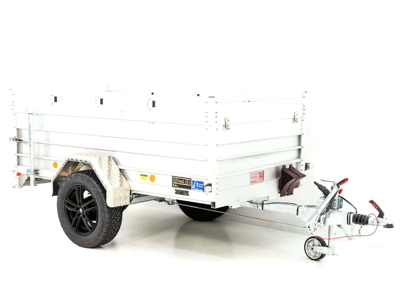 Deckelanhänger „CROSSLINE“ 125x250cm 1300kg | Höhe 65cm | Aluboden | Typ 4.13-Neu