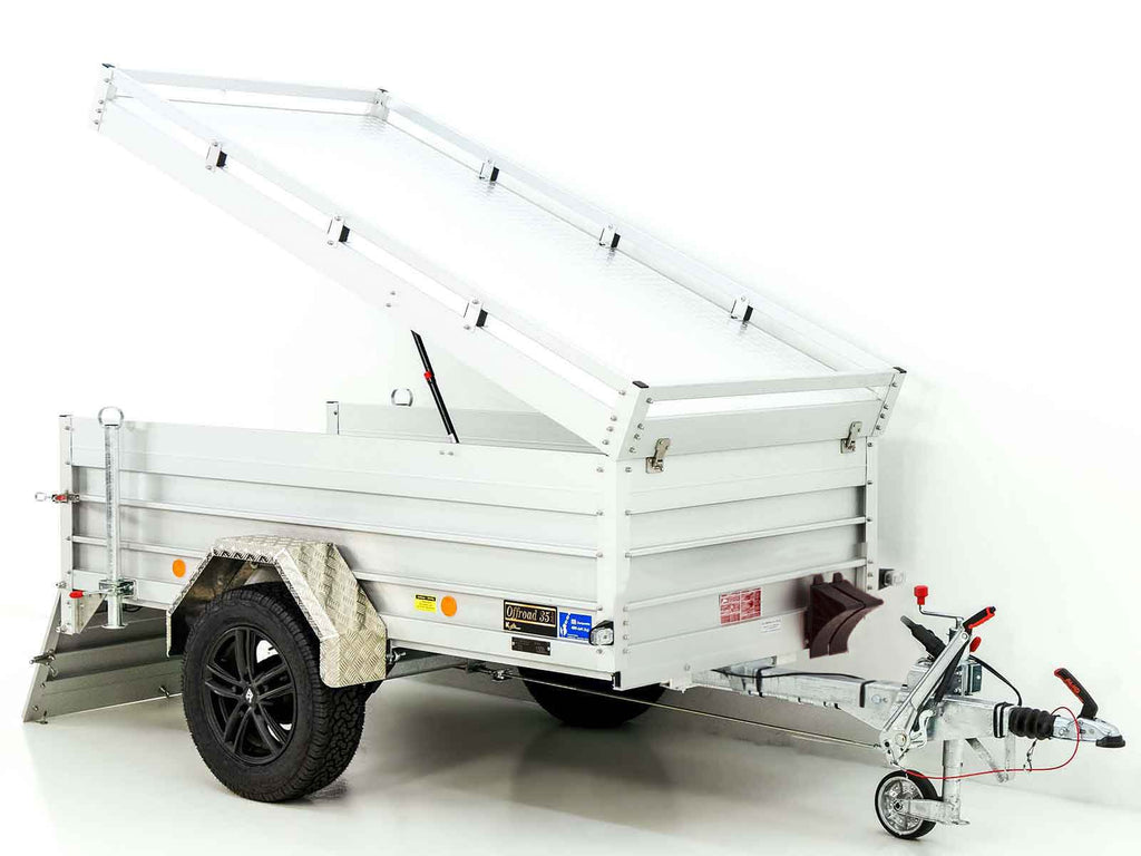 Deckelanhänger „CROSSLINE“ 125x250cm 1300kg | Höhe 65cm | Aluboden | Typ 4.13-Neu