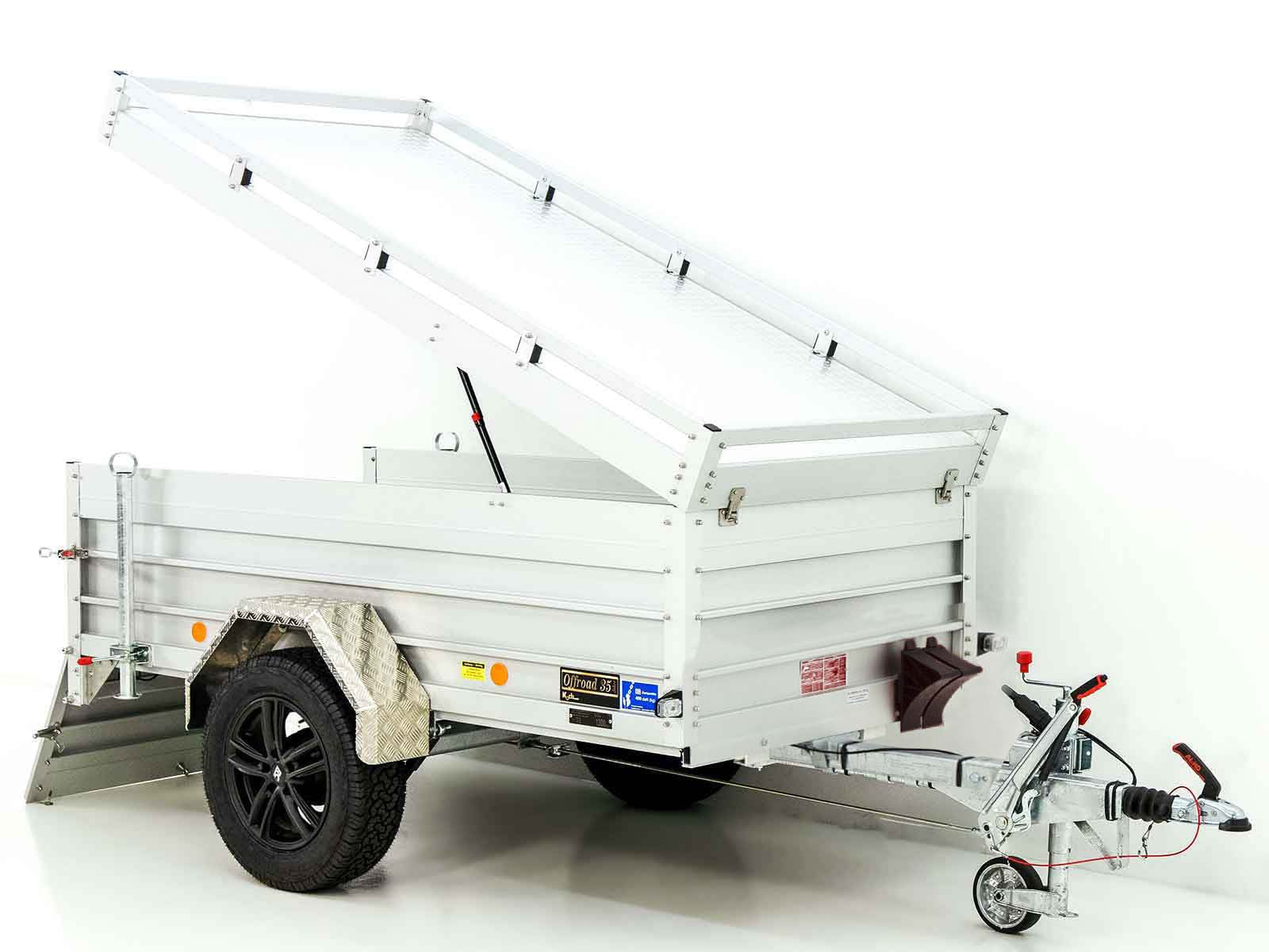 Deckelanhänger „CROSSLINE“ 125x250cm 1300kg | Höhe 65cm | Aluboden | Typ 4.13-Neu