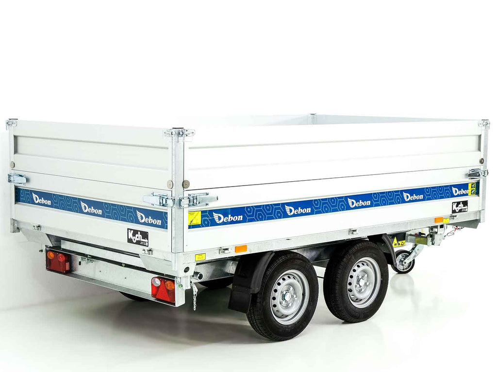 Debon Dreiseitenkipper 180×306 2,6t | E-Pumpe | BWA-Neu