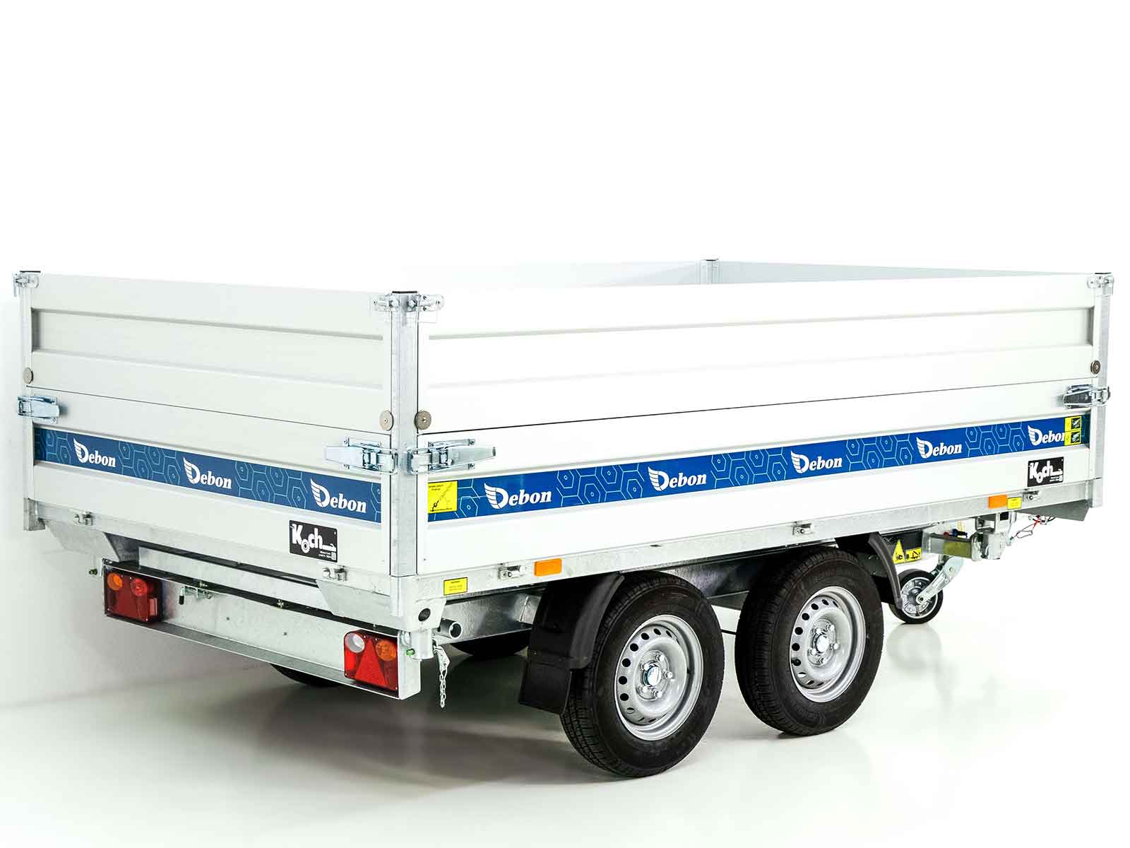 Debon Dreiseitenkipper 180×306 2,6t | E-Pumpe | BWA-Neu