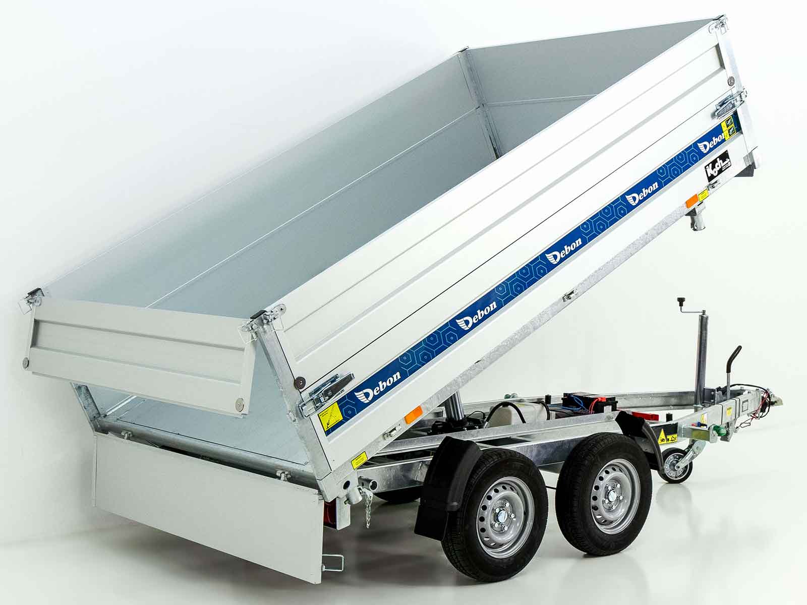 Debon Dreiseitenkipper 180×306 2,6t | E-Pumpe | BWA-Neu