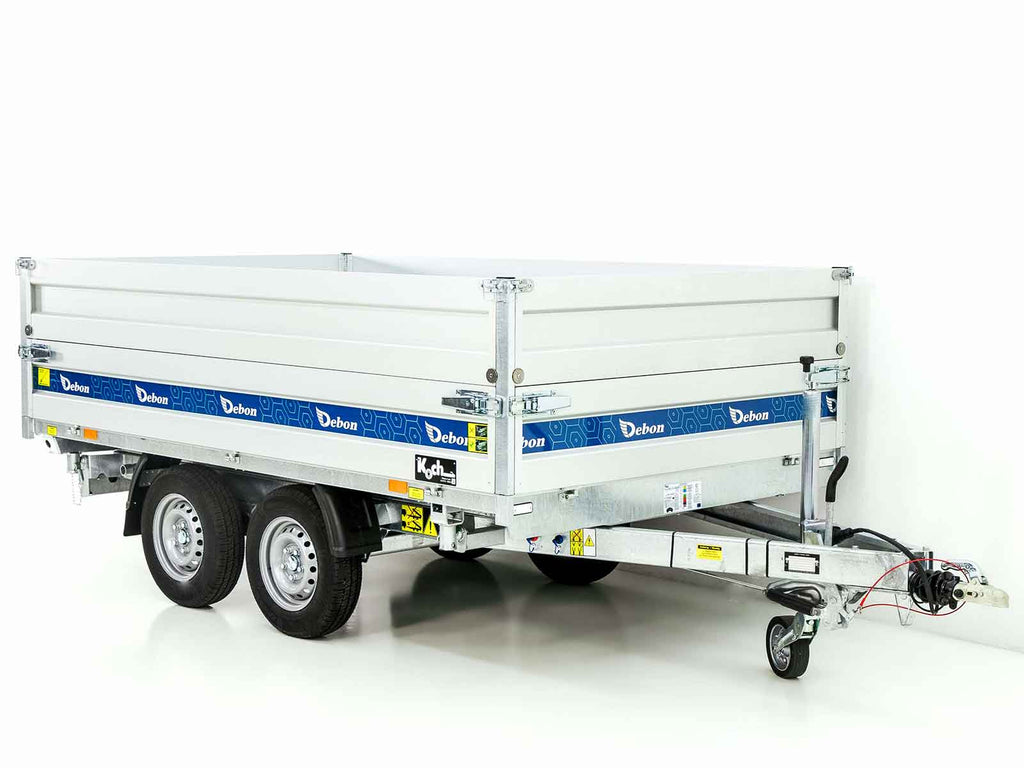 Debon Dreiseitenkipper 180×306 2,6t | E-Pumpe | BWA-Neu