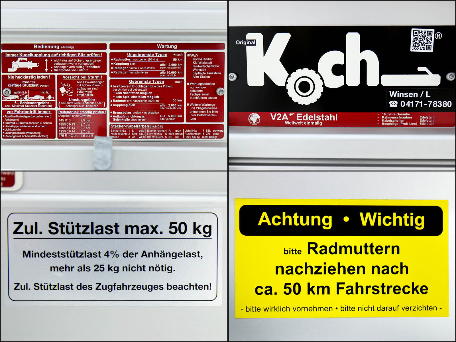 Anhänger 105x150cm 750kg | Typ U1-Neu