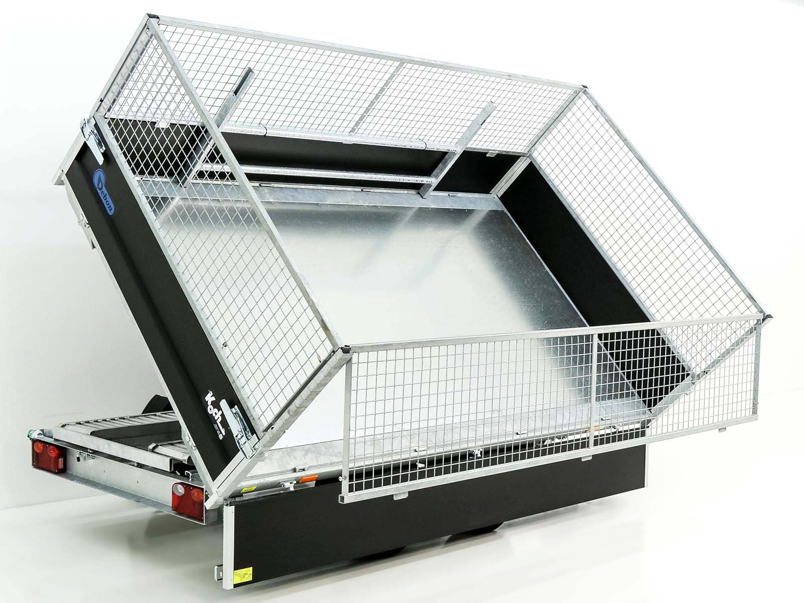 Debon Dreiseitenkipper 180×324 3,5t | Black Edition | Gitter | Rampen | Stützen-Neu