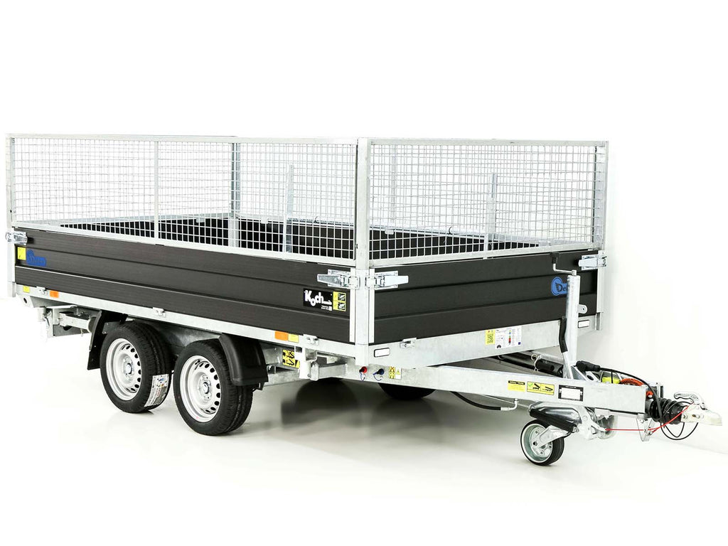 Debon Dreiseitenkipper 180×324 3,5t | Black Edition | Gitter | Rampen | Stützen-Neu