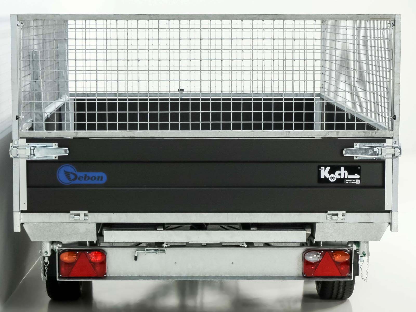 Debon Dreiseitenkipper 180×324 3,5t | Black Edition | Gitter | Rampen | Stützen-Neu