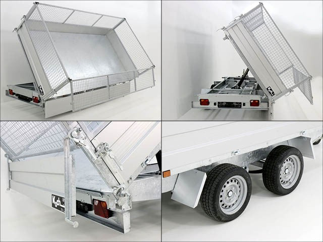 Variant Dreiseitenkipper VDK 185×360 3,5t | Blattfedern | E-Pumpe | Rampent | Gitter-Neu