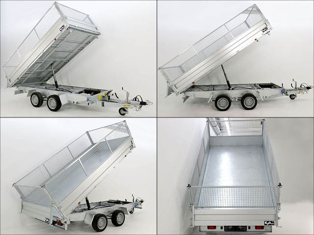 Variant Dreiseitenkipper VDK 185×360 3,5t | Blattfedern | E-Pumpe | Rampent | Gitter-Neu