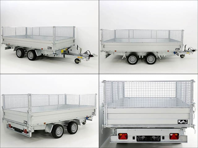 Variant Dreiseitenkipper VDK 185×360 3,5t | Blattfedern | E-Pumpe | Rampent | Gitter-Neu