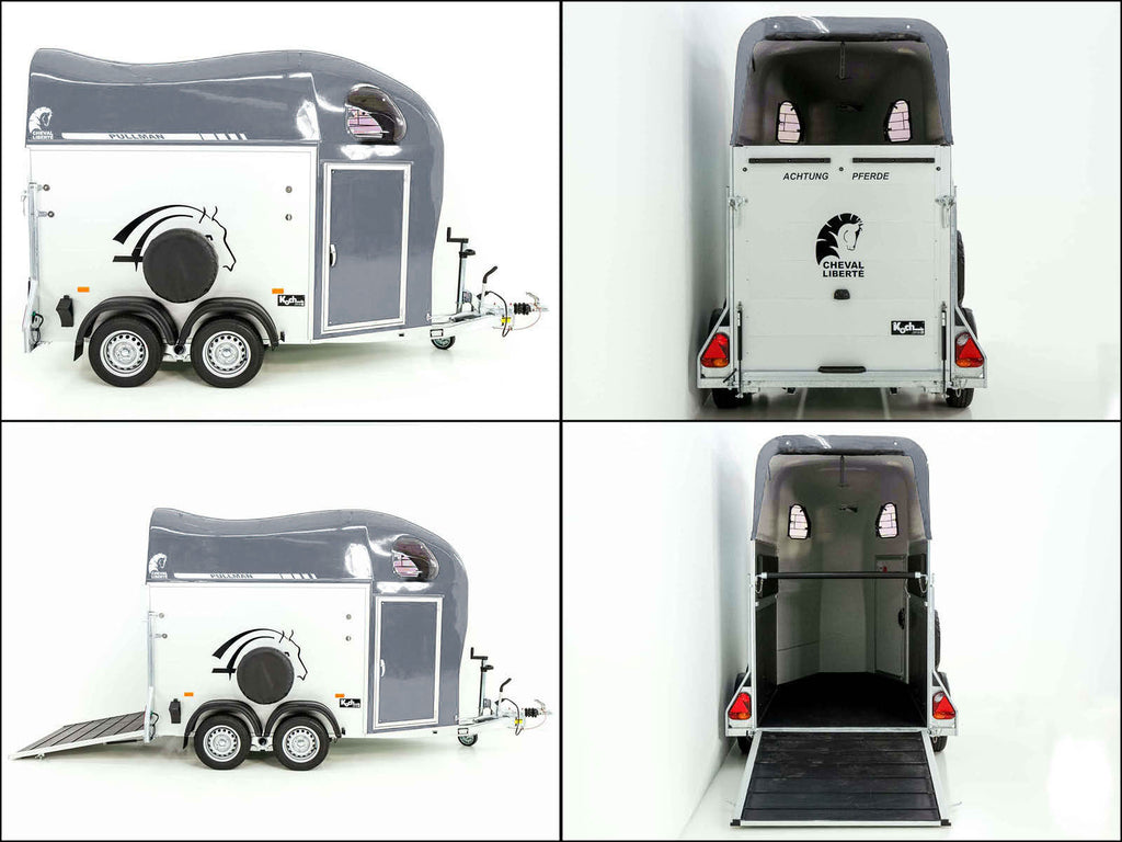 Cheval Liberte Pferdeanhänger GOLD One 1,5er | Pullman-Fahrwerk | grau-Neu