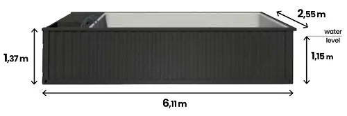 Neuer Containerpool mit Premium Pack Dach 6,2m x 2,5m