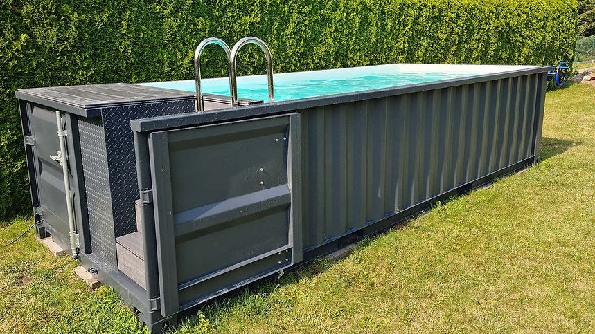 Containerpool 6,2 m x 2,5 m mit Jet Swim
