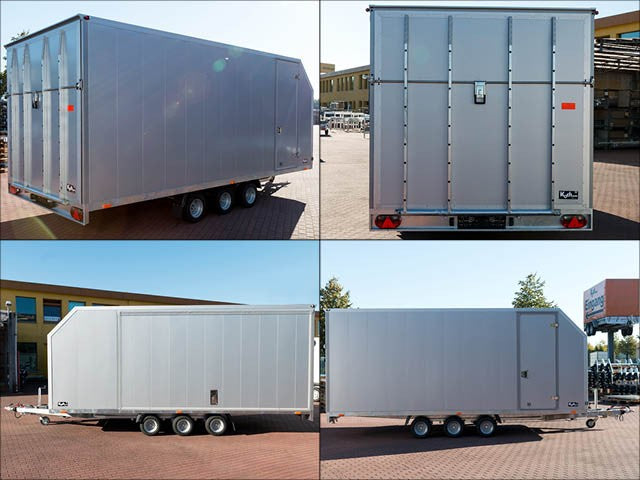 Vezeko Autotrailer Cargo Race Master 230×550 cm H210 cm 3,5t | E-Winde | silber-Neu