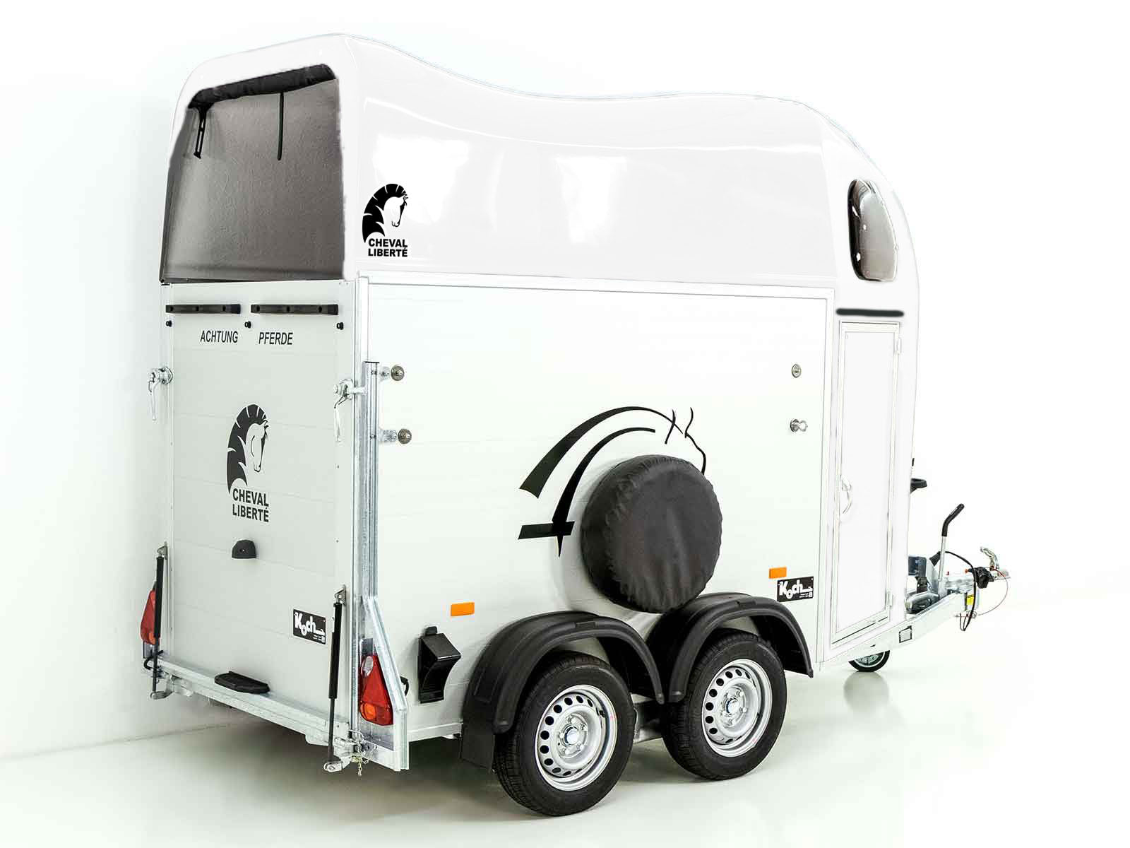 Cheval Liberte Pferdeanhänger GOLD One 1,5er | Pullman-Fahrwerk | weiß-Neu