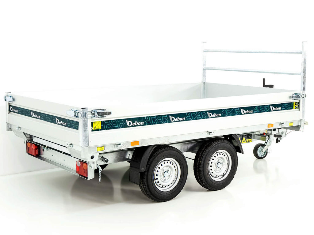 Debon Dreiseitenkipper 180×306 2,6t | E-Pumpe | Rampen | Stützen-Neu