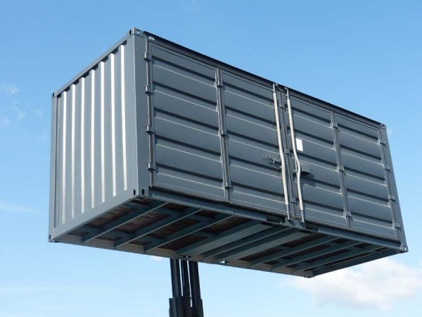 20 Fuß Open Side Lagercontainer – Schwarz