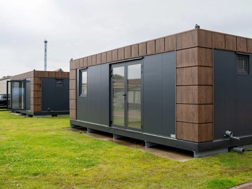 Gartenbüro 5×3 Helsinki mit WC und Küche auf der linken Seite
