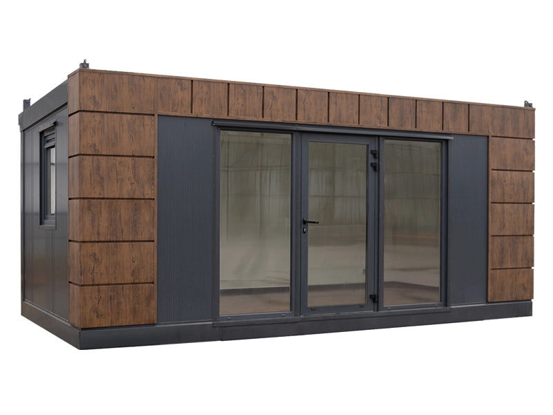 Gartenbüro 5×3 Helsinki mit WC und Küche auf der linken Seite