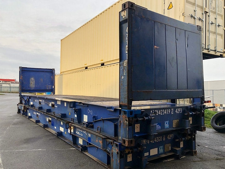 Gebrauchter 40′ Flat Rack CW-Versandcontainer