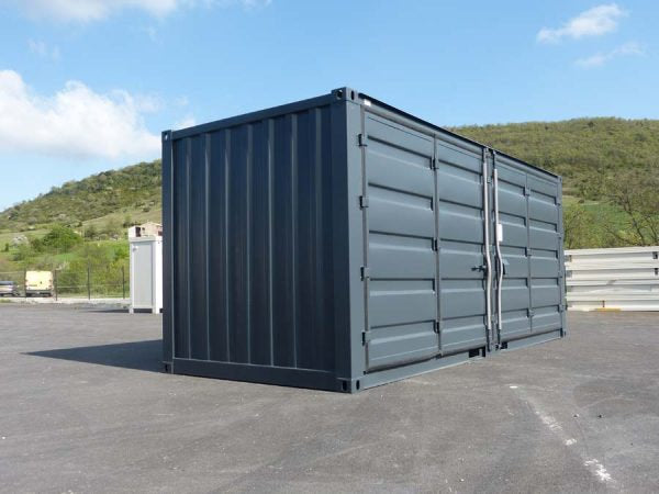 20 Fuß Open Side Lagercontainer – Schwarz