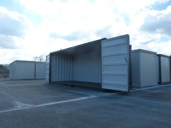 20 Fuß Open Side Lagercontainer – Schwarz