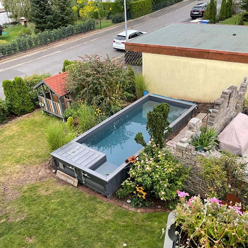 Containerpool 6,2 m x 2,5 m mit Jet Swim