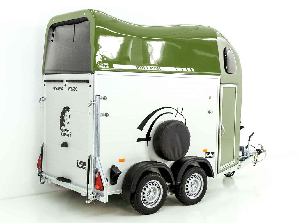 Cheval Liberte Pferdeanhänger GOLD One 1,5er | Pullman-Fahrwerk | olivgrün-Neu